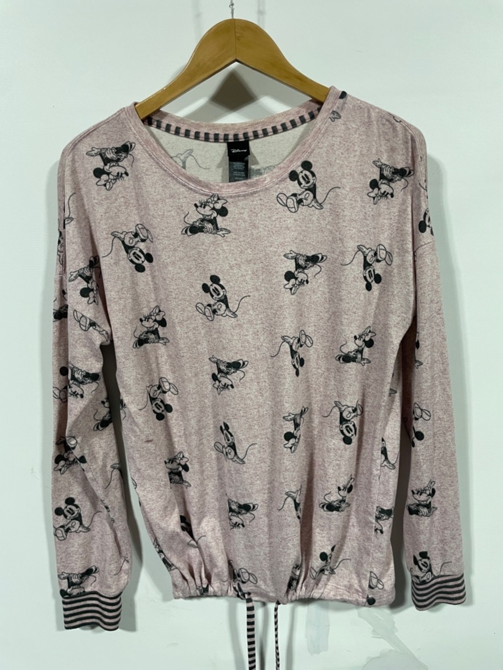 Disney Mickey Mouse Pink Graphic Long Sleeve Top